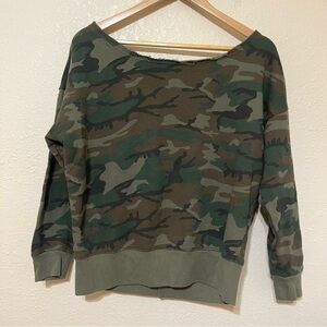 Denim & Supply Ralph Lauren Boyfriend Camo Long Sleeve Top Size Medium Women
